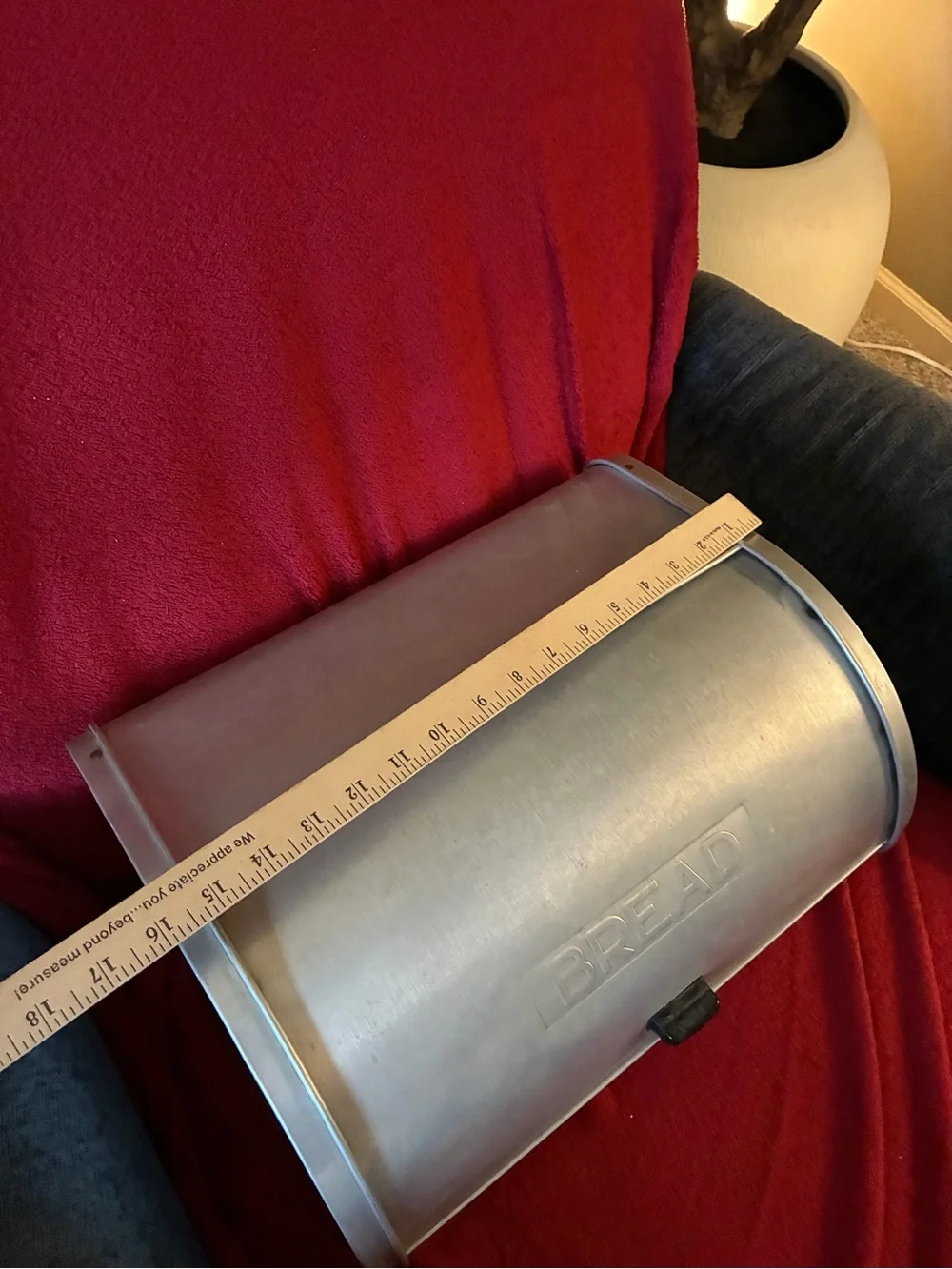 Vintage 1960’s aluminum Roll-Top Bread Box - Countertop Storage